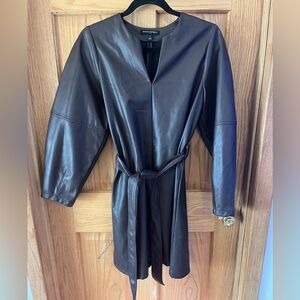 Banana Republic Dark Brown Leather Dress